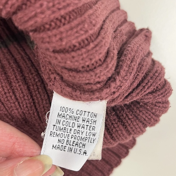 Vintage Y2K Calvin Klein Jeans Sweater Womens M Striped Rib Turtleneck Pullover - Picture 5 of 15